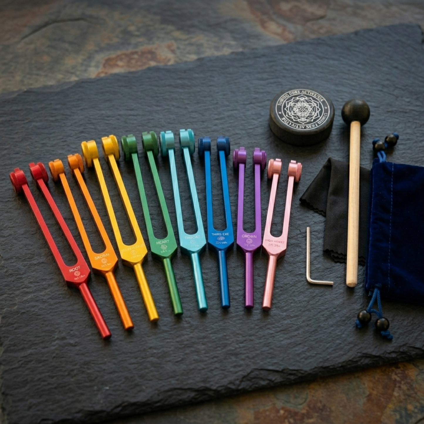 Ahodi Chakra Tuning Fork Set