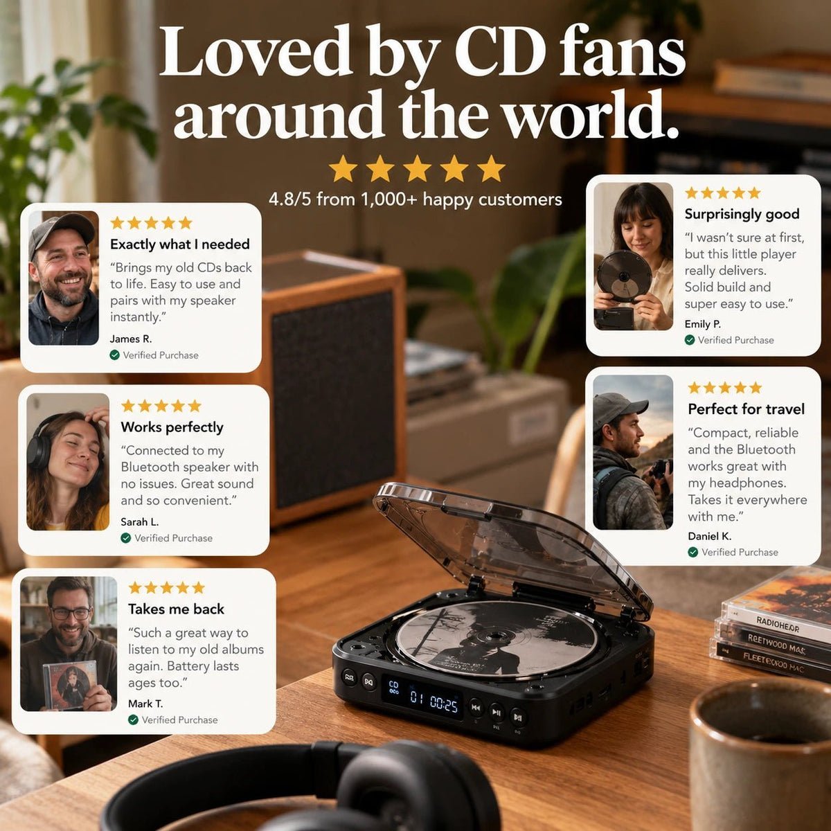 Ahodi CD | Go - Portable CD Player - Ahodi